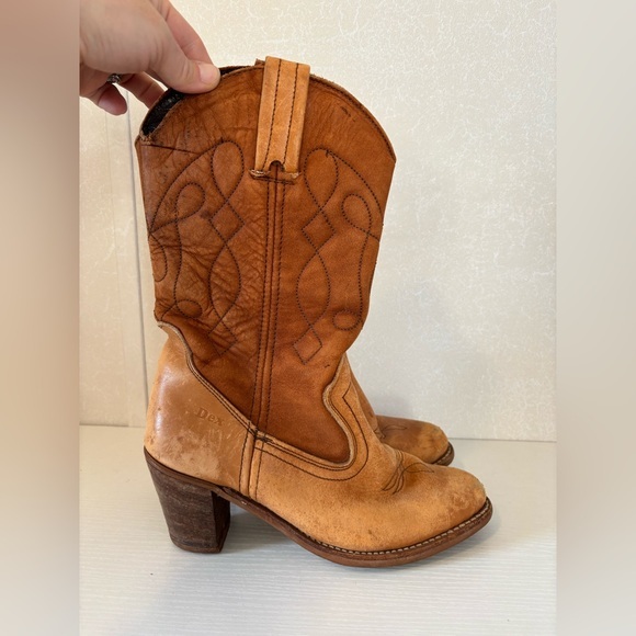 Dexter Shoes - VTG Dexter Boots Western Cowgirl Concert Rodeo 8m FLAWS SHOWN